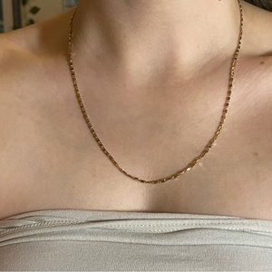 Simple, Dainty Gold Necklace Chain